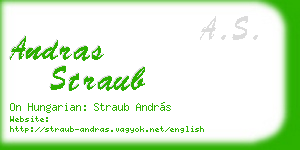 andras straub business card